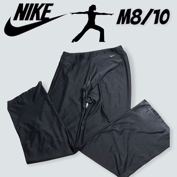 Black Nike Yoga Workout Pants sz Medium 8/10. - Picture 1 of 9